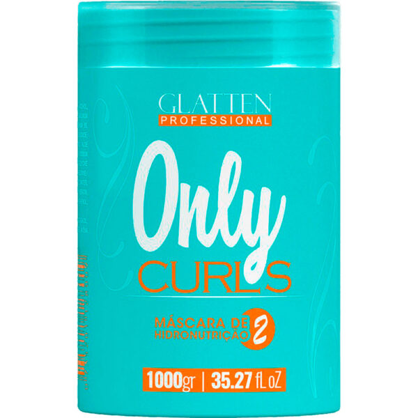 Glatten Only Curls - Máscara Cachos Hidronutrição 1kg