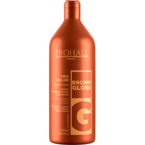 Prohall Pro Color - Máscara Brown Gloss Efeito Morena Iluminada 500ml