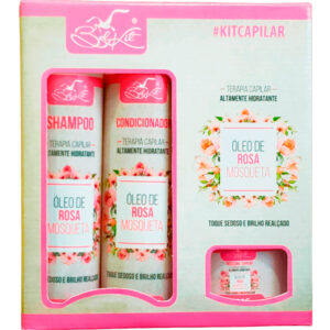 Belkit Rosa Mosqueta - Kit Terapia Capilar Hidratante (4 Produtos)