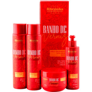 Rhenuks Banho de Verniz - Kit Cabelos Radiantes (4 Produtos)