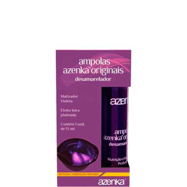 Azenka Chantilly - Ampola Desamareladora Efeito Mousse Loira Platinada 15ml