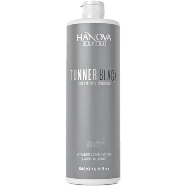 Hanova Expert Tonner Black - Máscara Matizadora Efeito Platinado Acinzentado 500ml