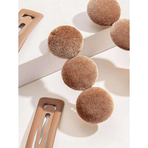 Nobrand - Kit Grampos de Cabelo Geométricos Nude (4 Peças) - Imagem 6