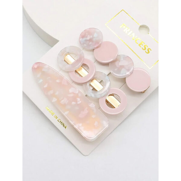 Nobrand - Kit Grampos de Cabelo Redondo Tons de Rosa (3 Peças) - Imagem 3