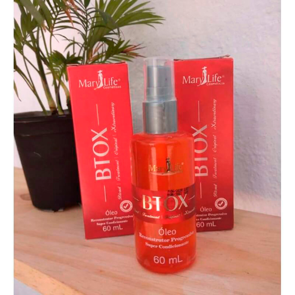 Mary Life Btox - Óleo Reconstrutor Progressivo Condicionante 60ml - Imagem 2