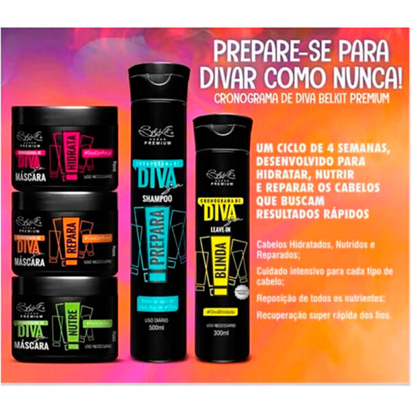 Belkit Cronograma de Diva Premium - Kit de Tratamento HNR (5 Produtos) - Imagem 5