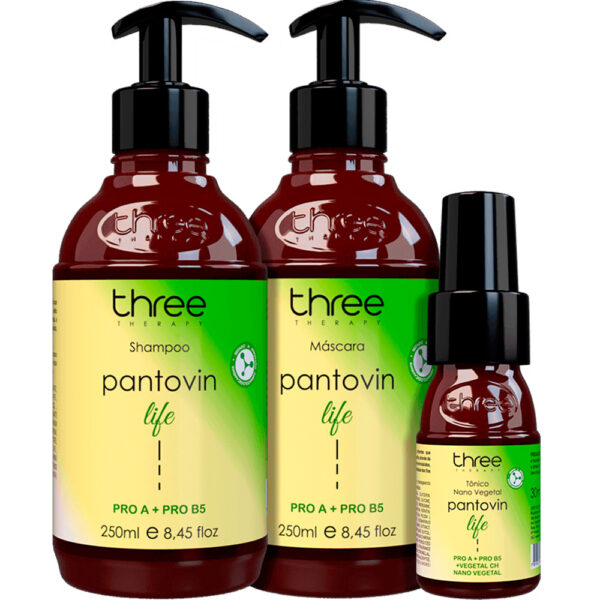 Three Therapy Pantovin Life - Kit de Crescimento Capilar (3 Produtos)