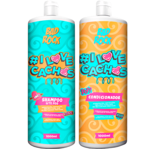 Bad Rock I Love Cachos - Kit Cabelos Cacheados Salão Duo (2 Produtos)