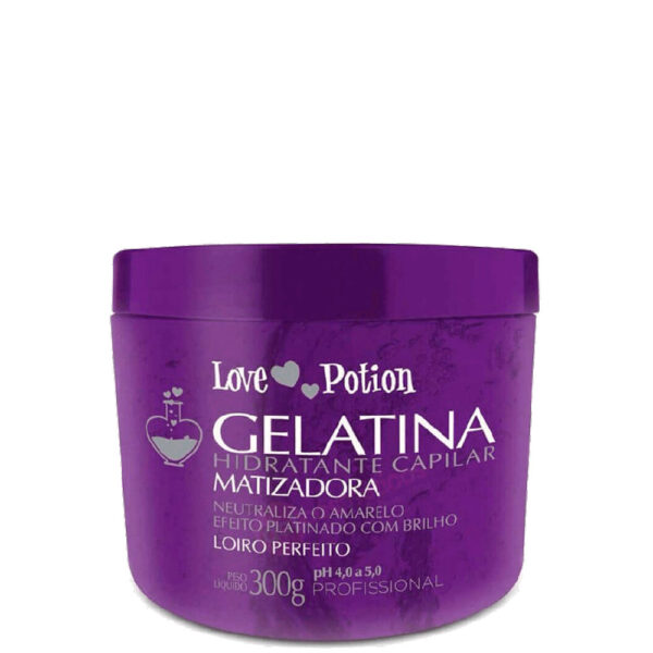 Love Potion - Gelatina Matizadora de Hidratação com Efeito Platinado 300g