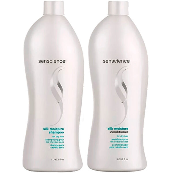 Senscience Silk Moisture - Kit para Cabelos Secos Salão (2 Produtos)