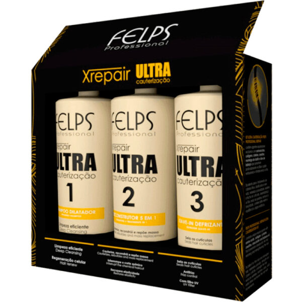 Felps XRepair Ultra Cauterização - Kit Tratamento (3 Produtos)