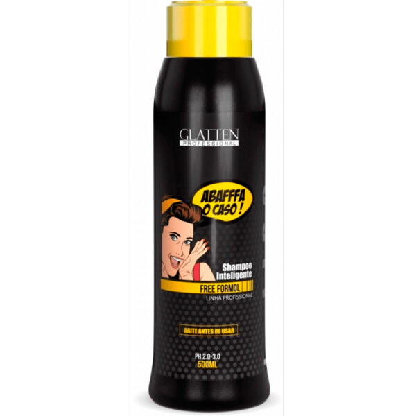 Glatten Abaffa o Caso - Shampoo Alisante Inteligente Sem Formol 500ml