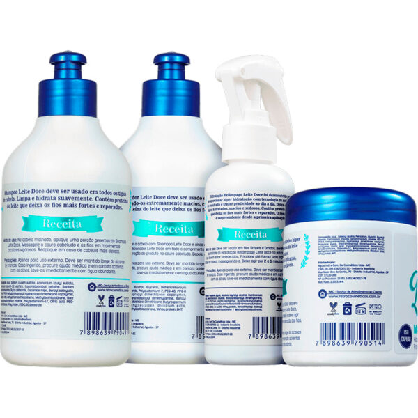 Retrô Leite Doce - Kit Hidratante Proteína do Leite Completo (4 Produtos) - Imagem 2