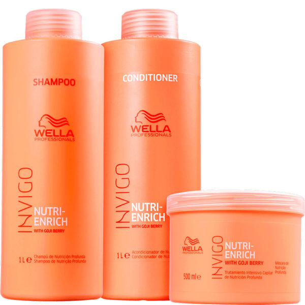Wella Invigo Nutri-Enrich - Kit Nutrição Profunda Trio Fracionado (3 Produtos)