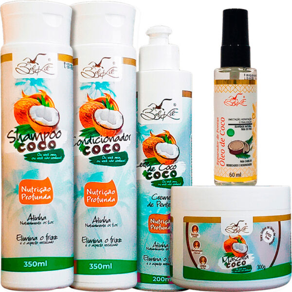 Belkit Mais Coco - Kit Nutrição Profunda Reparador (5 Produtos)