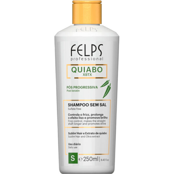 Felps XBTX Quiabo - Shampoo Pós Progressiva 250ml
