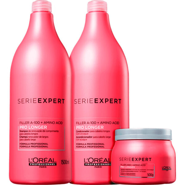 L'Oréal Professionnel Pro Longer - Kit Cabelos Longos Pontas Afinadas Trio Salão (3 Produtos)