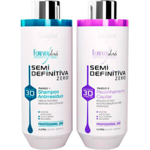 Forever Liss Semi Definitiva Zero - Escova Sem Formol 2x 1L