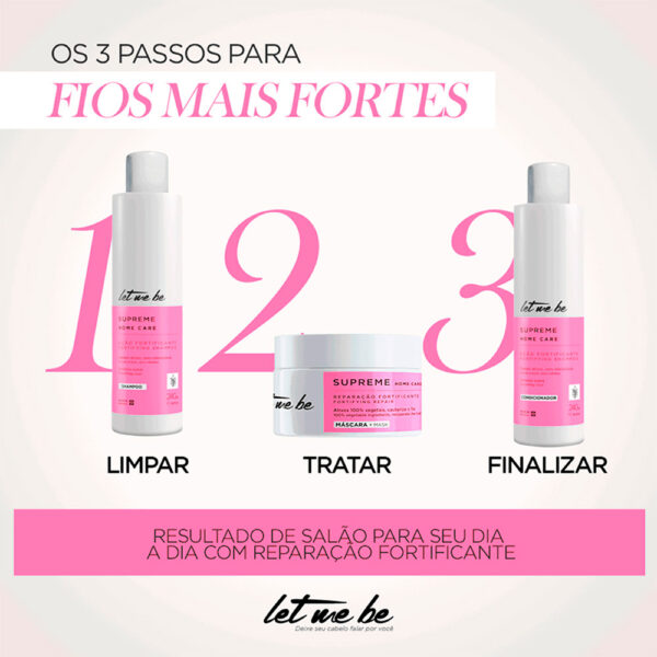 Let Me Be Supreme - Kit Home Care Cabelos Desvitalizados (3 Produtos) - Imagem 2