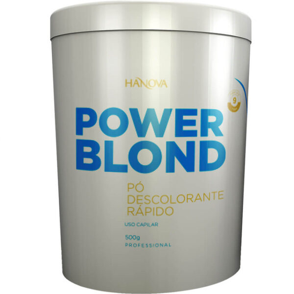 Hanova Power Blond - Pó Descolorante Rápido Abre até 9 tons 500g