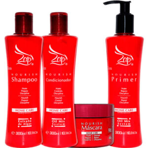 Zap Nourish - Kit Home Care Pós-Progressiva Completo (4 Produtos)