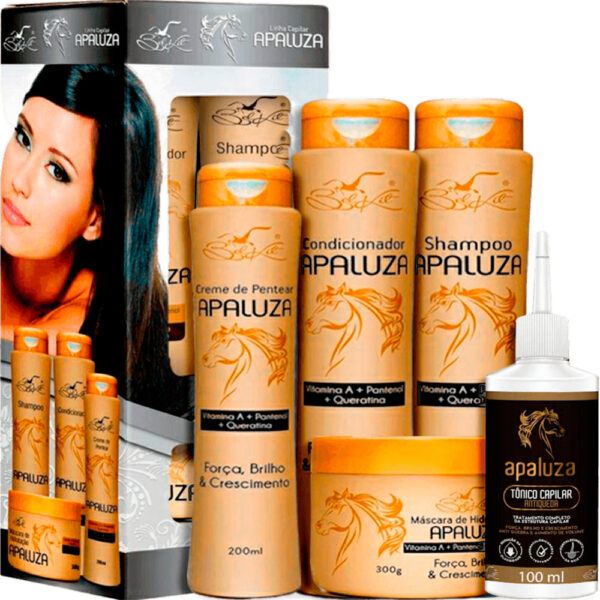 Belkit Apaluza - Kit Fortalecimento e Crescimento Tônico (5 Produtos)
