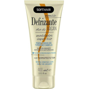 Soft Hair - Defrizante Óleo de Argan Mousse Nutri Blindagem 400ml