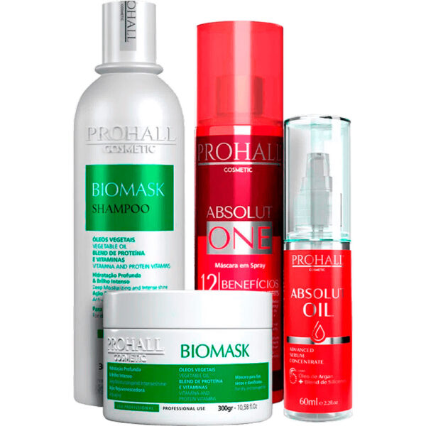 Prohall - Kit Cronograma Espelhamento Capilar (4 Produtos)