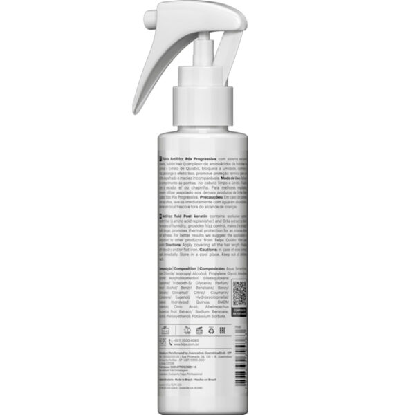 Felps XBTX Quiabo - Fluido Antifrizz Pós Progressiva 120ml - Imagem 2