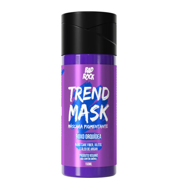 Bad Rock Trend Mask - Máscara Pigmentante Vegana Roxo Orquídea 150ml