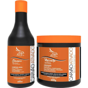 Zap Carvão Ativado - Kit Home Care Proteção e Brilho Intenso Duo (2 Produtos)