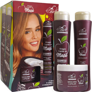 Belkit Vinagre de Maçã - Kit Revitalização e Selagem Capilar (3 Produtos)