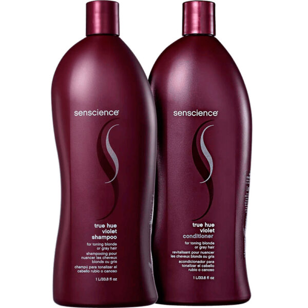 Senscience True Hue Violet - Kit para Cabelo Loiro Fracionado (2 Produtos)