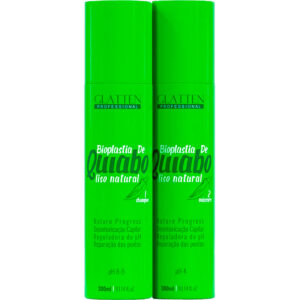 Glatten Bioplastia de Quiabo - Escova Progressiva Bioplastia de Quiabo 2x 300ml