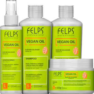 Felps Vegan Oil - Kit Óleo de Kalahari Leave-in (4 Produtos)