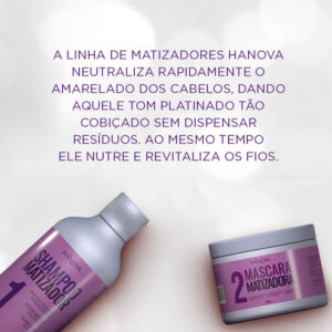 Hanova Matizador - Shampoo Clareador Efeito Platinado 300ml