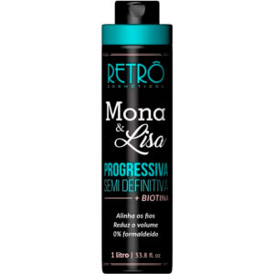 Retrô Mona & Lisa - Escova Progressiva Passo Único Sem Formol 1L