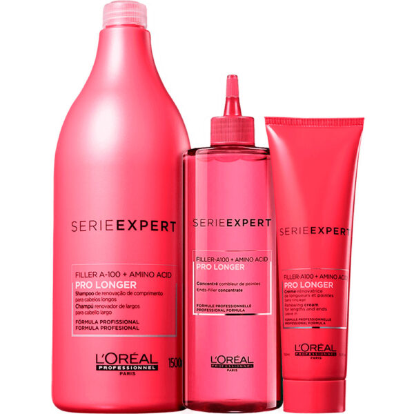 L'Oréal Professionnel Pro Longer - Kit Preenchimento de Pontas Proteção Térmica Fracionado (3 Produtos)