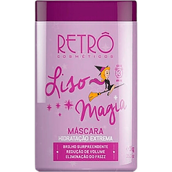 Retrô Liso Magia - Máscara Desmaia Cabelo Hidratação Extrema 1kg