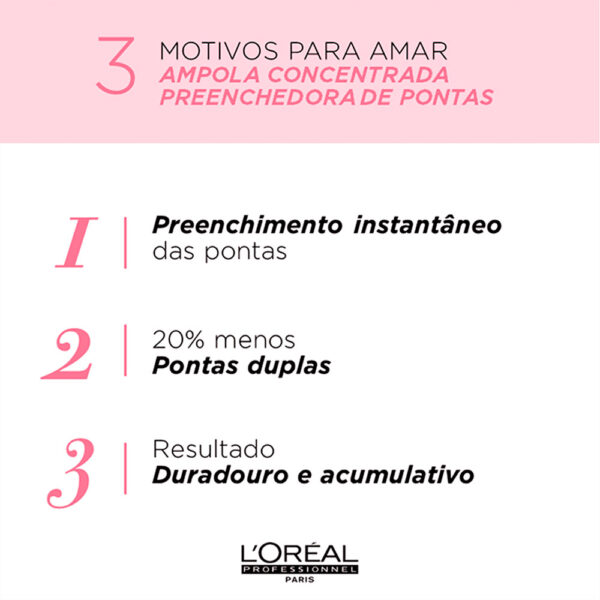 L'Oréal Professionnel Pro Longer - Concentrado Preenchedor Instantâneo de Pontas Salão 400ml - Imagem 4
