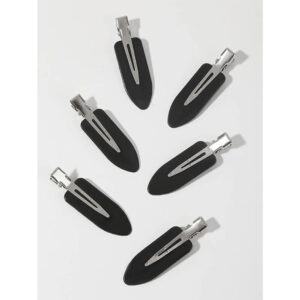 Nobrand - Kit Grampos de Cabelo Reto Sem Dobra Preto (6 Peças)
