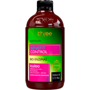 Three Therapy Pantovin Benefit Control - Fluído SOS Pós Química Bio Enzimas 500ml