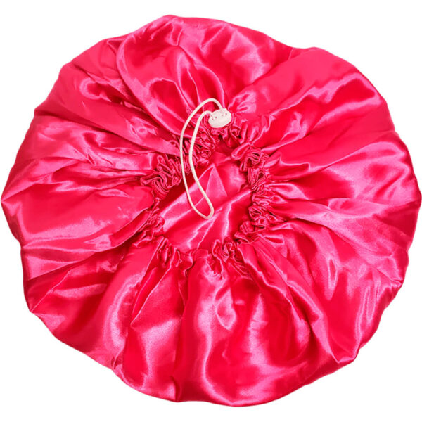 N&S - Touca de Cetim Dupla Camada Antifrizz Rosa
