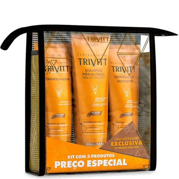 Itallian Trivitt - Kit Pós Química Hidratação (3 Produtos)