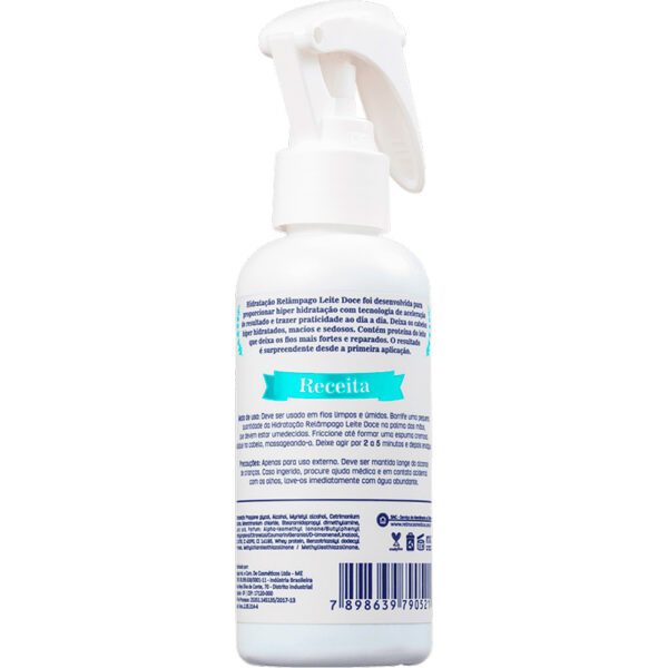 Retrô Leite Doce - Spray Hidratação Relâmpago Proteína do Leite 120ml - Imagem 2