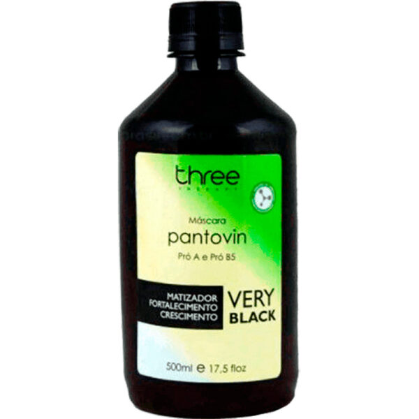 Three Therapy Pantovin - Máscara Matizadora Very Black 500ml
