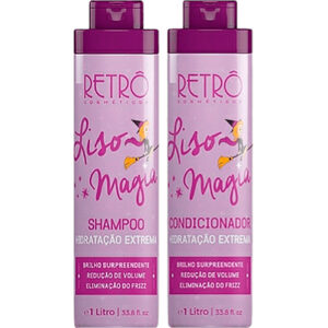 Retrô Liso Magia - Kit Desmaia Cabelo Hidratação Extrema Duo Litro (2 Produtos)