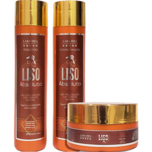Lara Hill Liso Absoluto - Kit Pós Progressiva Liso Natural Trio (3 Produtos)