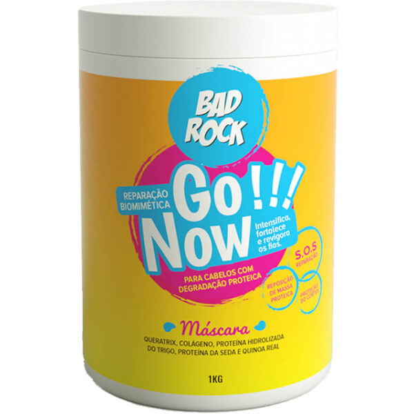 Bad Rock Go Now - Máscara Cabelos Fragilizados 1kg