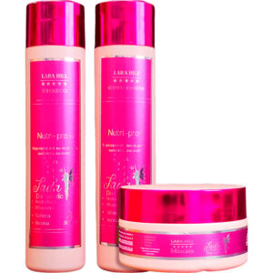 Lara Hill Fada do Cabelo - Kit Magia Capilar Nutri-pro V Trio (3 Produtos)